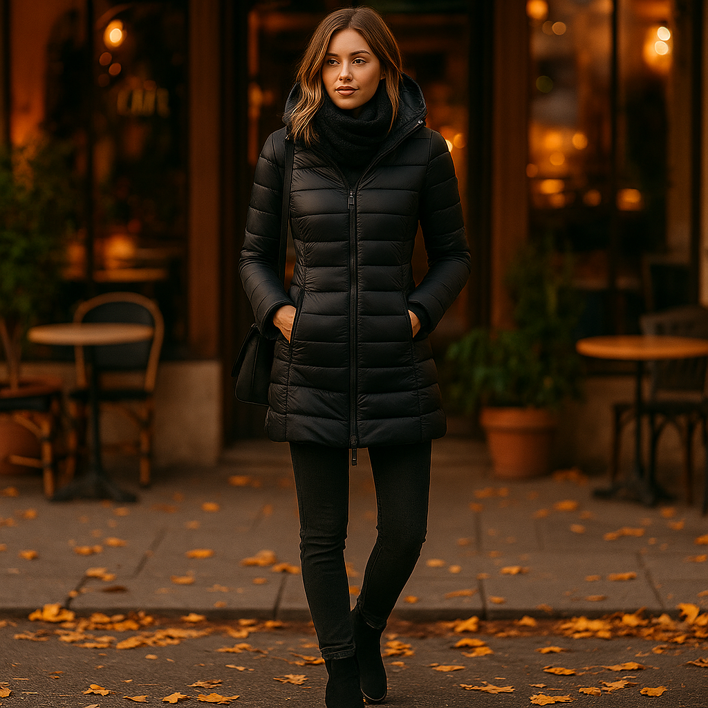 Parisfemme - Veste d'hiver en duvet femme - Capuche