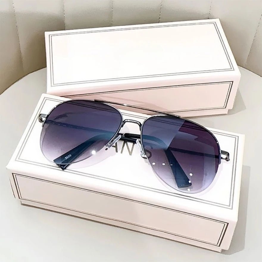 Lunettes de soleil pilote | Verres dégradés, protection UV400 homme