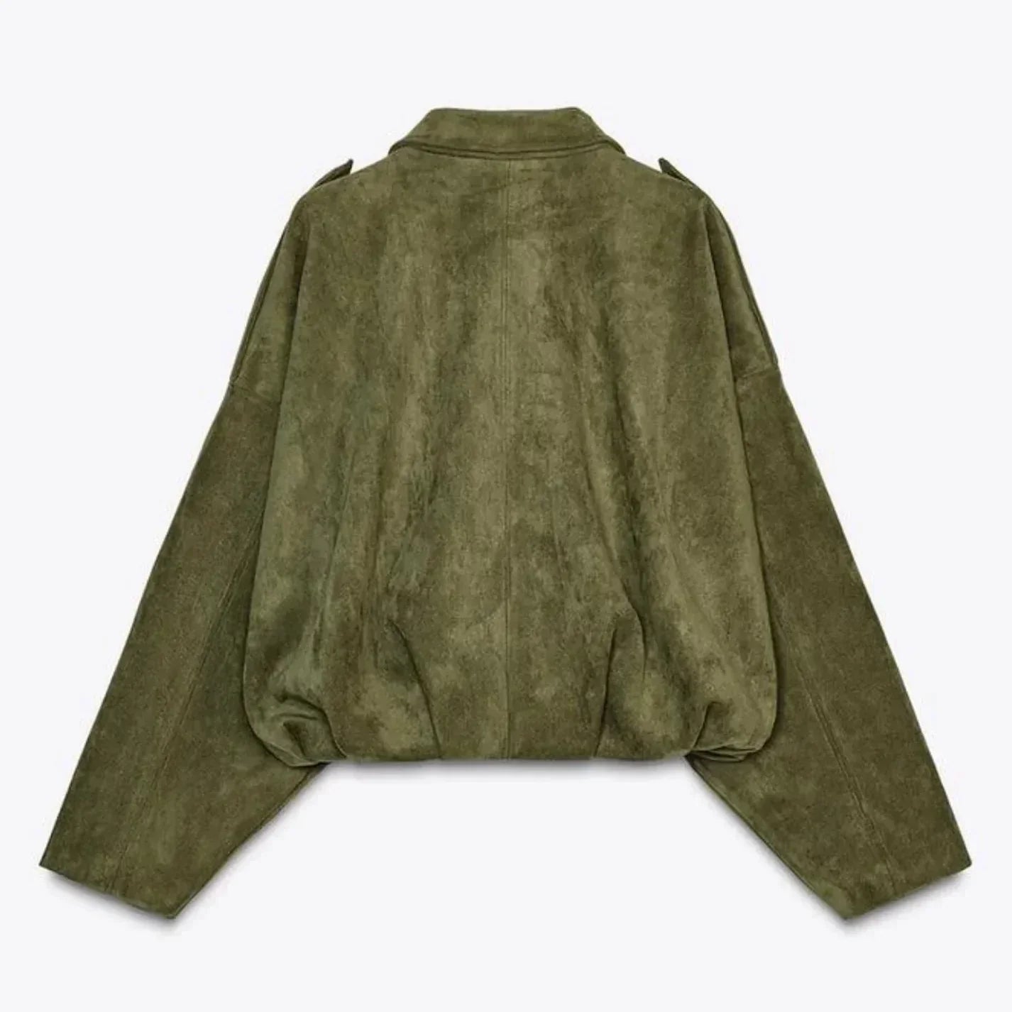 Veste en Cuir Daim Femme | Oversized, Doux, Coupe Hanche