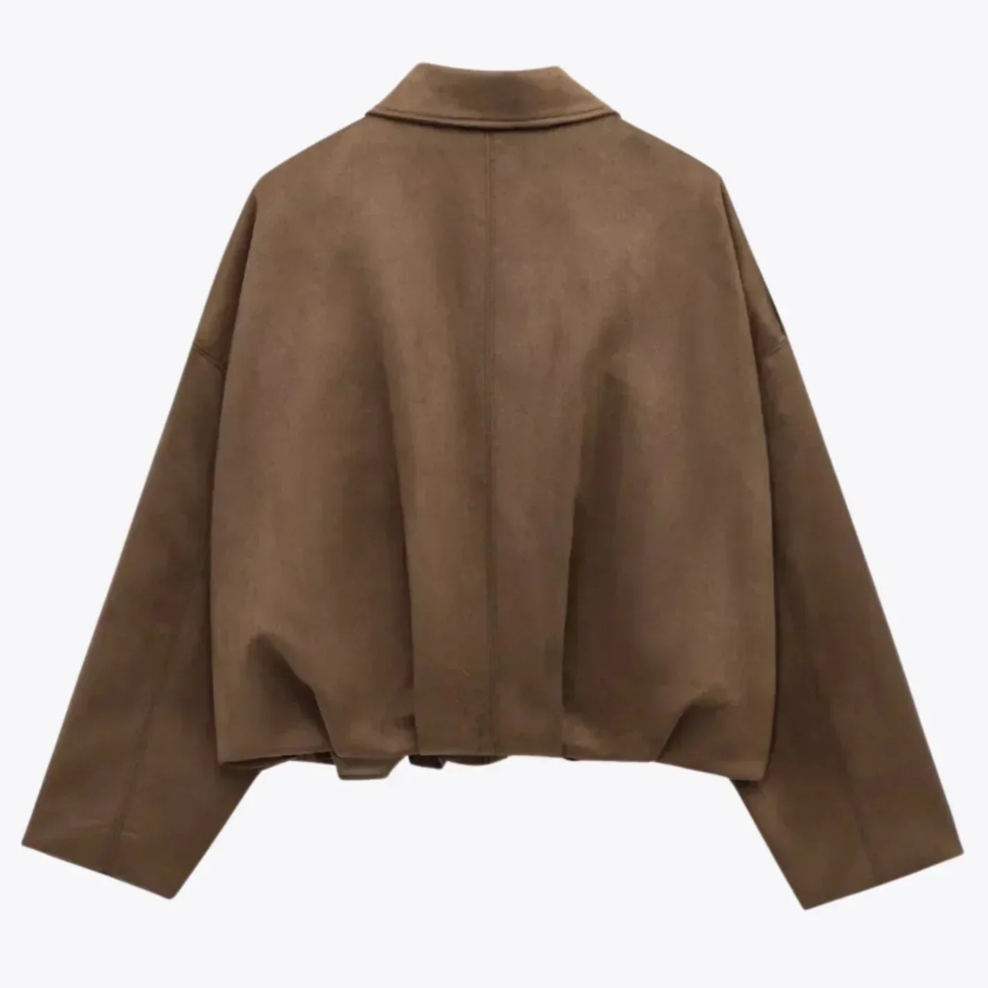 Veste en Cuir Daim Femme | Oversized, Doux, Coupe Hanche