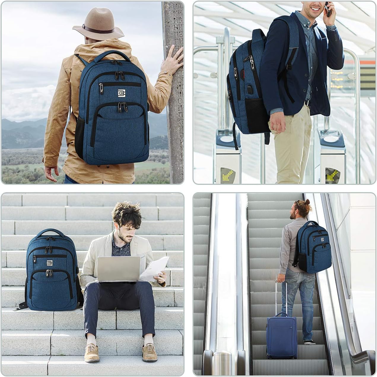 Sac à dos antivol pour ordinateur portable | Port USB | Imperméable