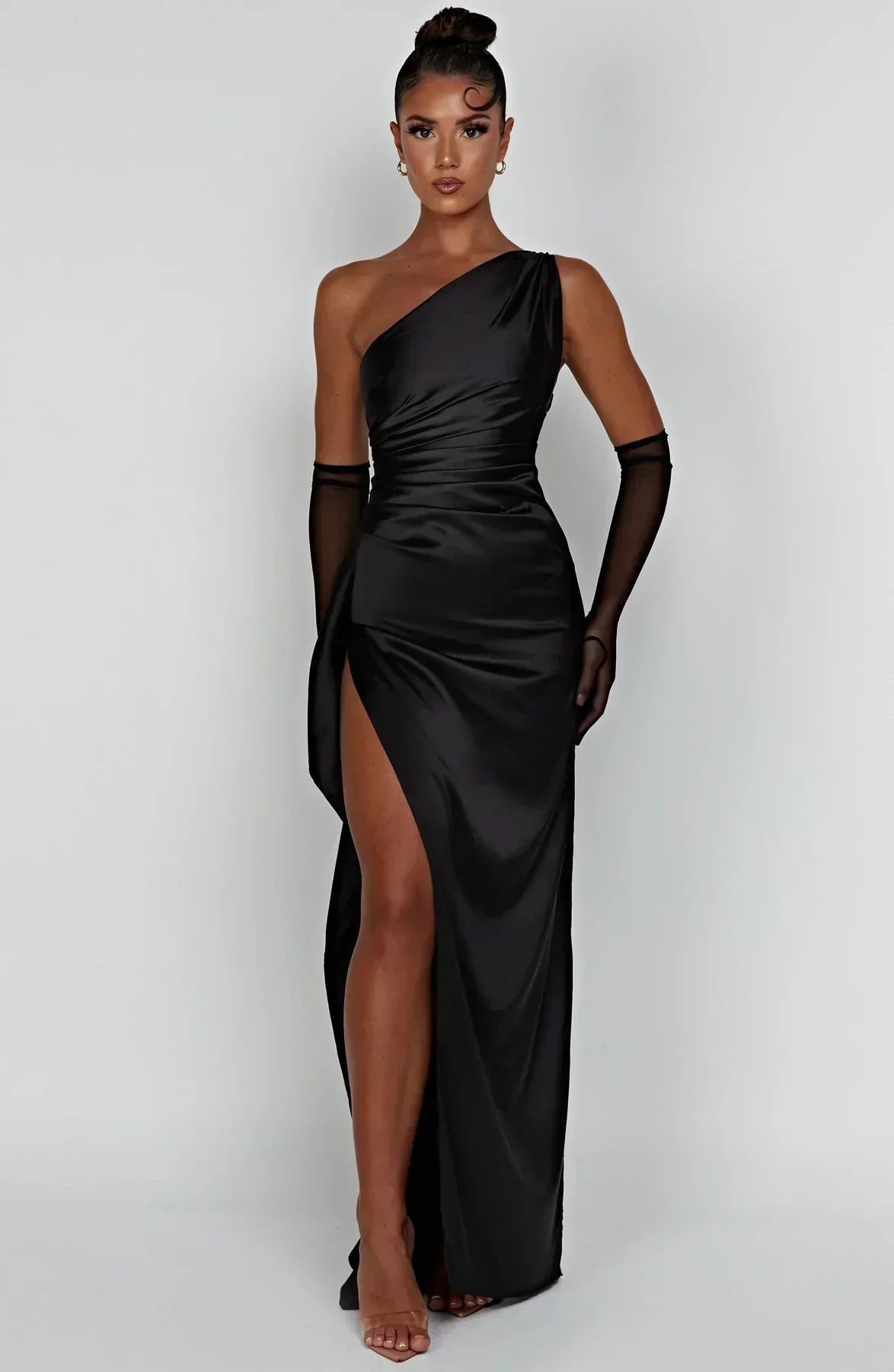 Jaida - Robe de soirée satinée élégante - Femme - Chic