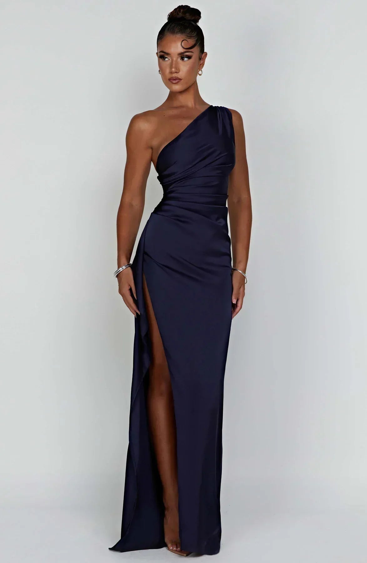 Jaida - Robe de soirée satinée élégante - Femme - Chic