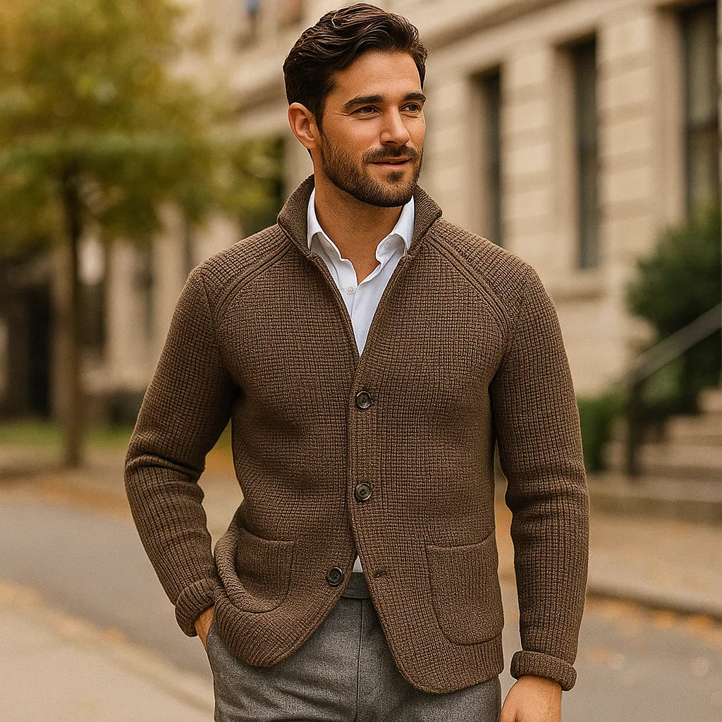 Sigmund - Élégant cardigan pour homme - Style confortable - Qualité intemporelle