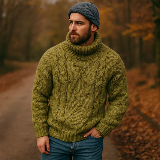 Jenson - Pull Tricoté Confortable pour Hommes - Élégant & Chaleureux