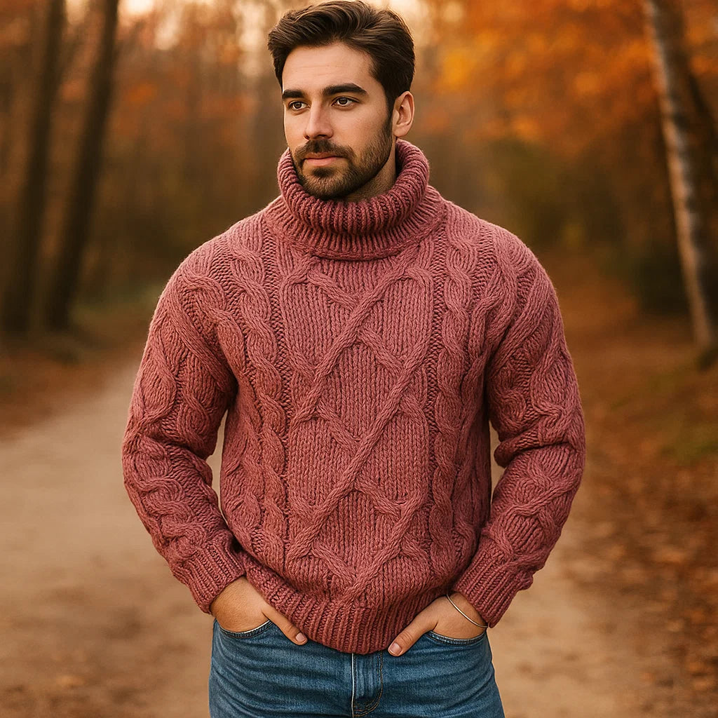 Jenson - Pull Tricoté Confortable pour Hommes - Élégant & Chaleureux