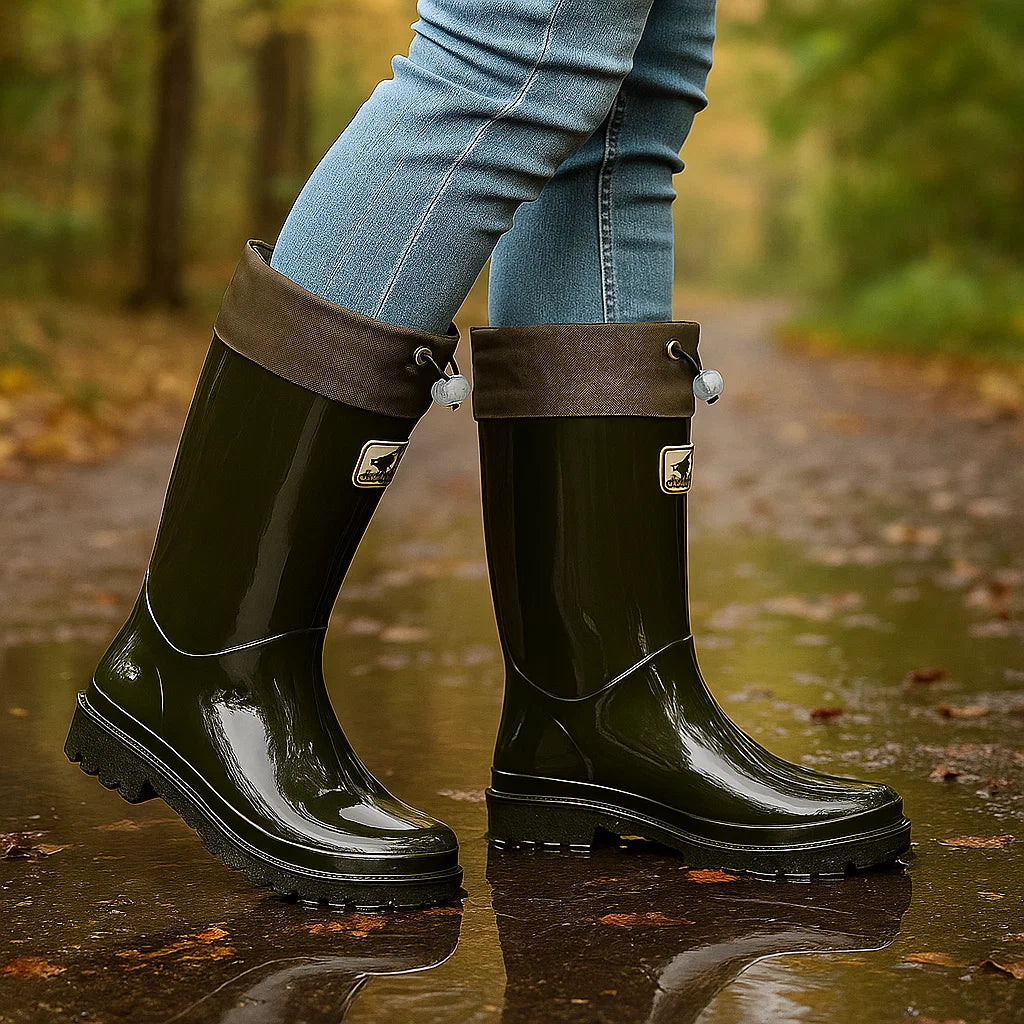 Bottes en Caoutchouc Imperméables – Laçage Ajustable et Confort
