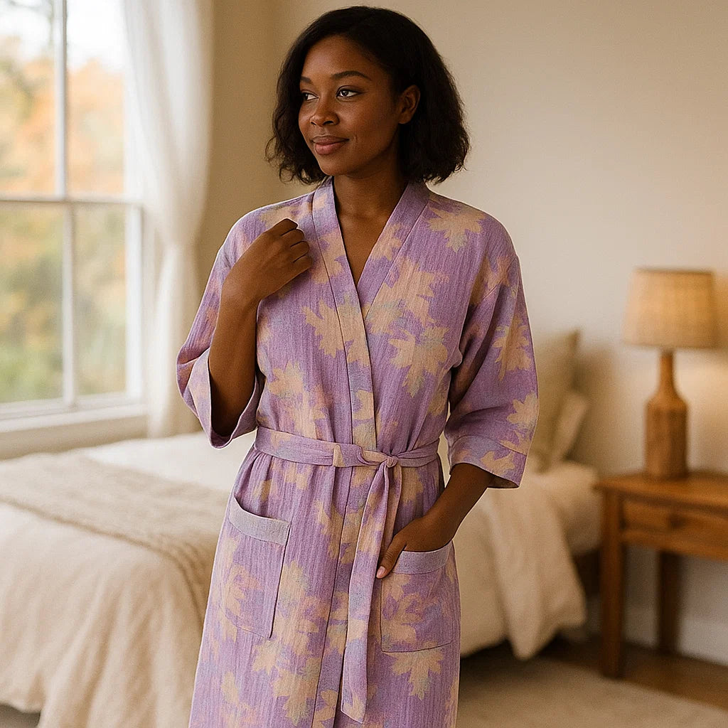 SereniLoom – Kimono Élégant en Coton Aéré pour un Maximum de Détente