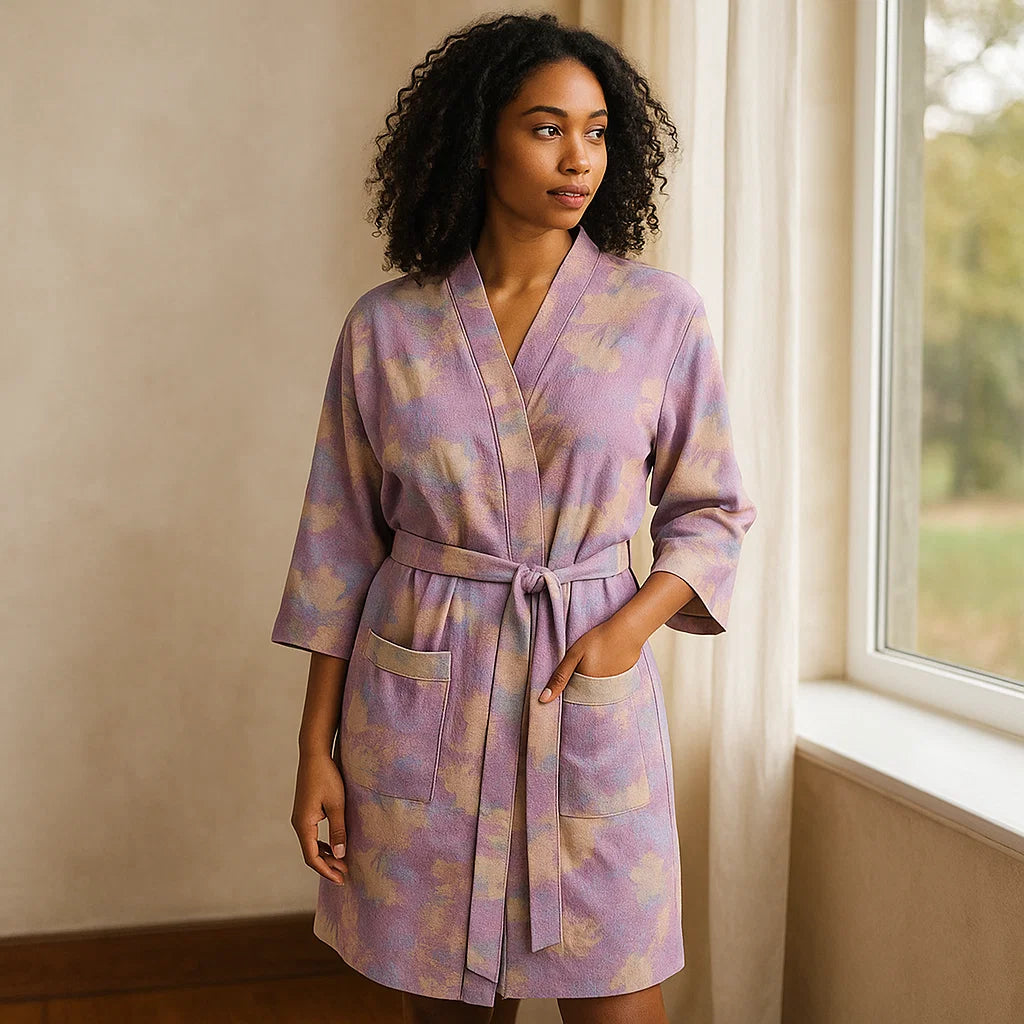 SereniLoom – Kimono Élégant en Coton Aéré pour un Maximum de Détente