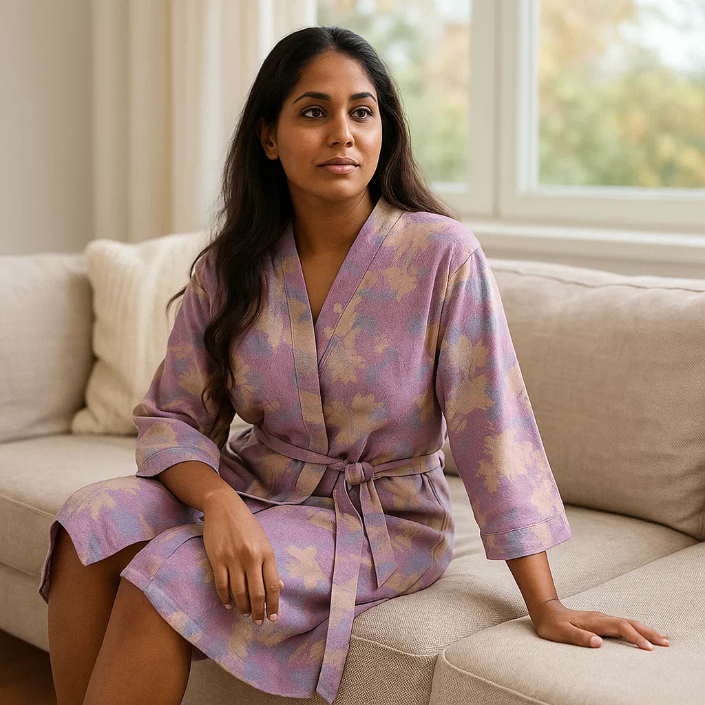 SereniLoom – Kimono Élégant en Coton Aéré pour un Maximum de Détente