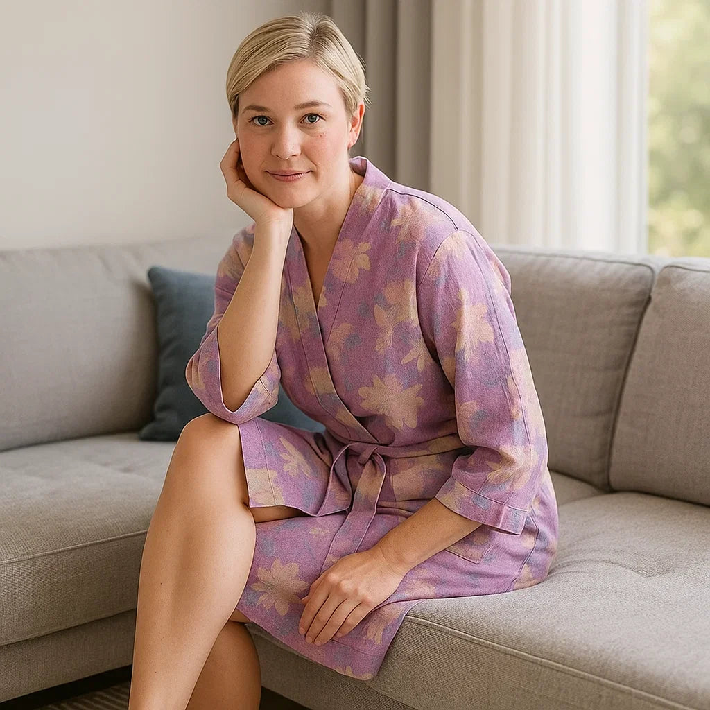 SereniLoom – Kimono Élégant en Coton Aéré pour un Maximum de Détente