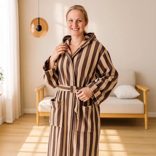 VeluLuxe – Peignoir en Soie de Style Hôtelier pour un Maximum de Détente