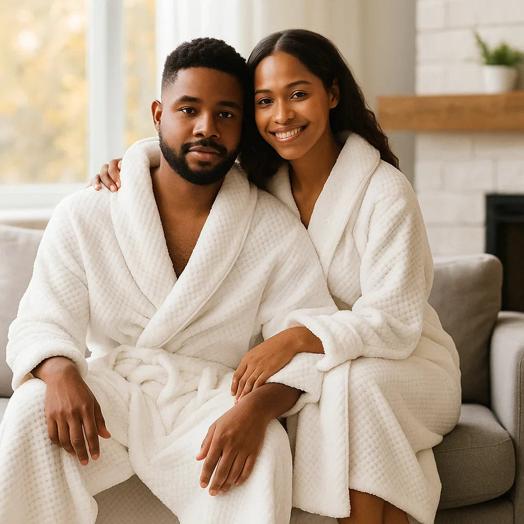 Velura Luxe – Peignoir en Fleece Élégant avec un Confort Optimal
