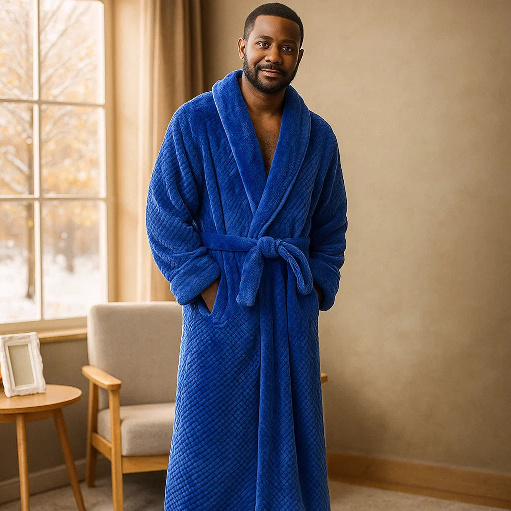 Velura Luxe – Peignoir en Fleece Élégant avec un Confort Optimal