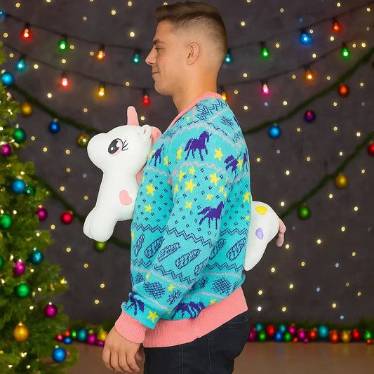 Pull de Noël Moche - Motifs Festifs - Confort Douillet