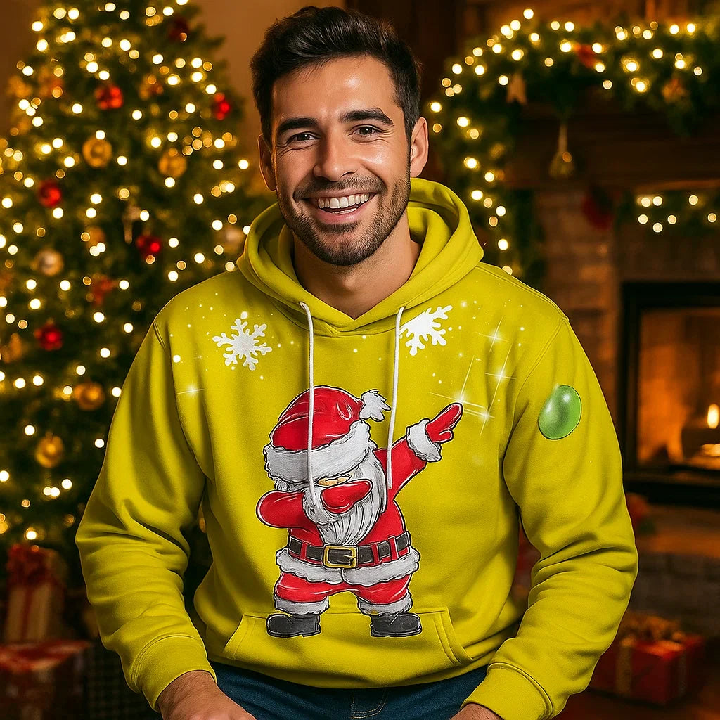 Henrick - Sweat à Capuche Noël - Confort - Style Festif