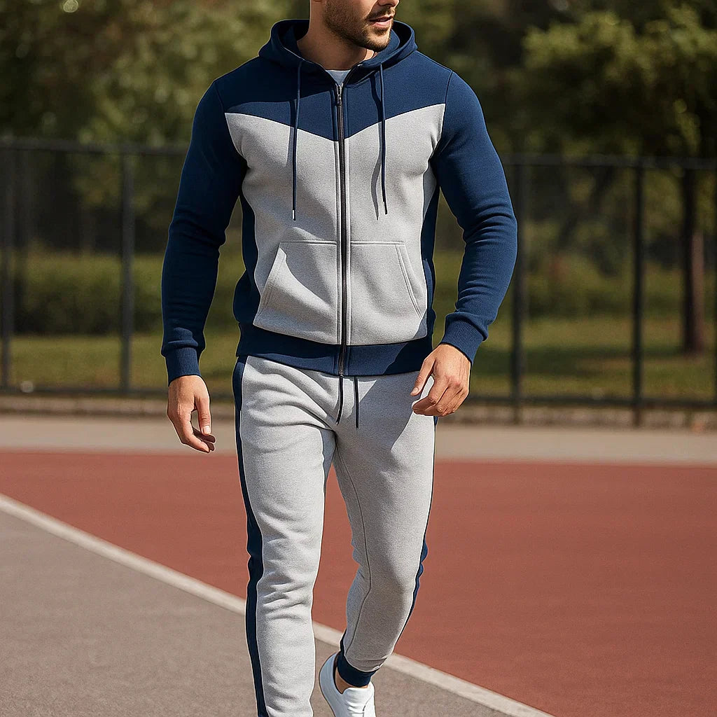 Homme Tendance Dres ProMotion - סט ספורט - סווטשירט עם קפוצ'ון ומכנסיים