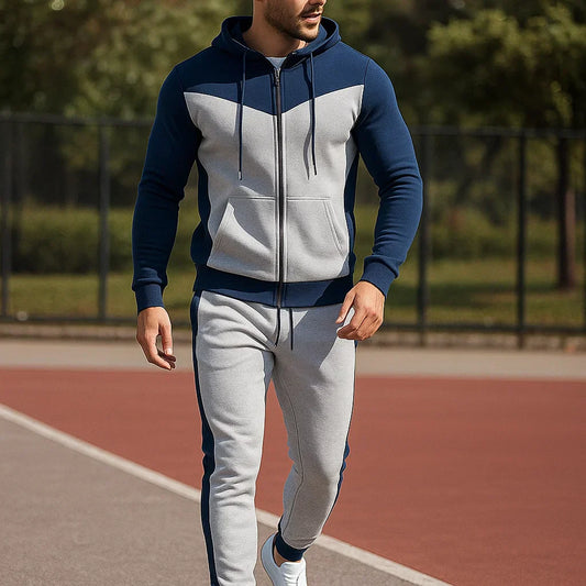 Homme Tendance Dres ProMotion - סט ספורט - סווטשירט עם קפוצ'ון ומכנסיים