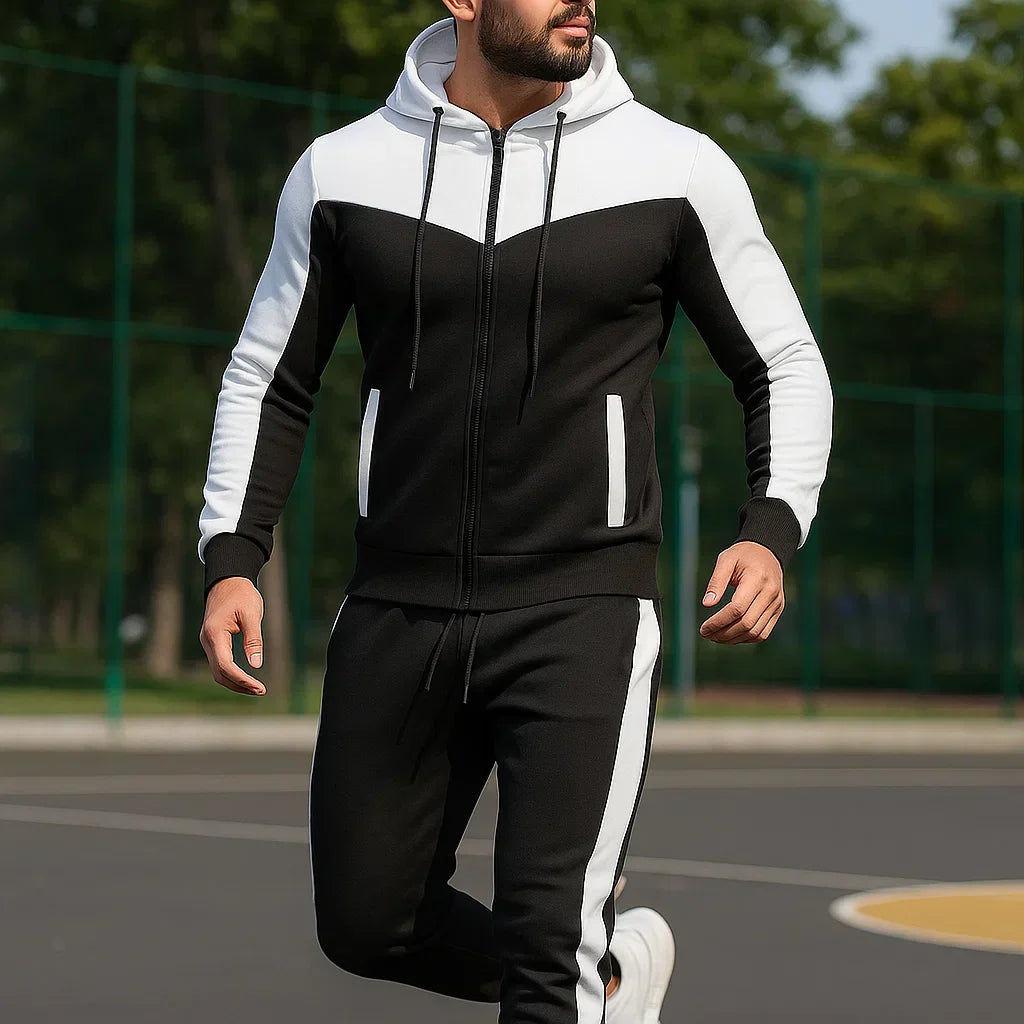 Homme Tendance Dres ProMotion - סט ספורט - סווטשירט עם קפוצ'ון ומכנסיים