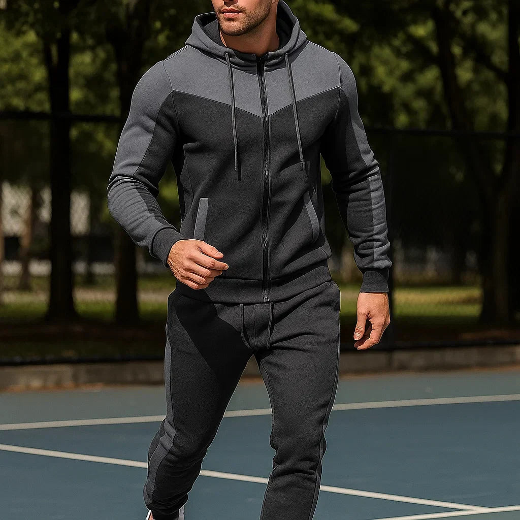 Homme Tendance Dres ProMotion - סט ספורט - סווטשירט עם קפוצ'ון ומכנסיים