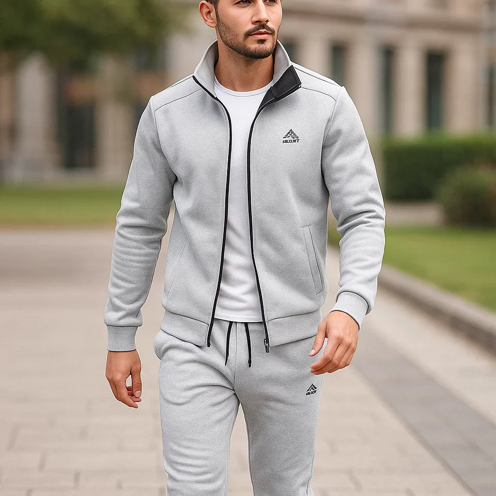 Klassischer Herren-Kapuzenpullover - hoher Kragen - sportlich - bequem