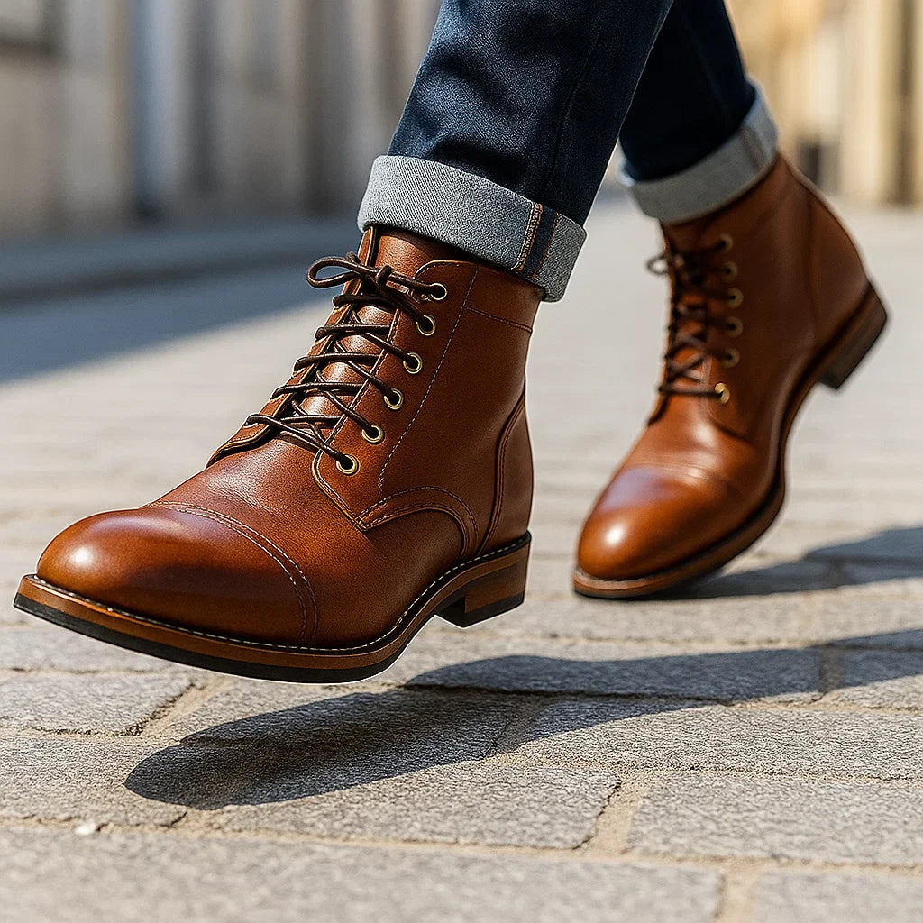 Maxi – Elegante vegane Lederstiefel für Herren