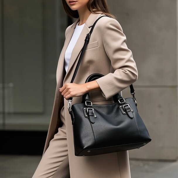 Sac à main femme | Cuir synthétique, bandoulière ajustable