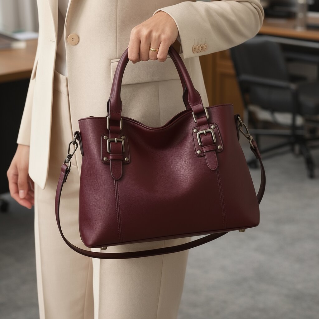 Sac à main femme | Cuir synthétique, bandoulière ajustable