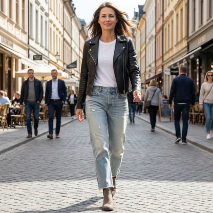 Jean denim femme coupe courte cheville stretch plusieurs coloris