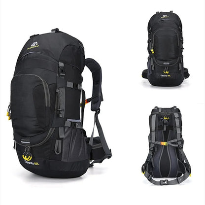 Sac à dos de voyage 60L | Étanche, spacieux | Pour la randonnée et les activités en plein air