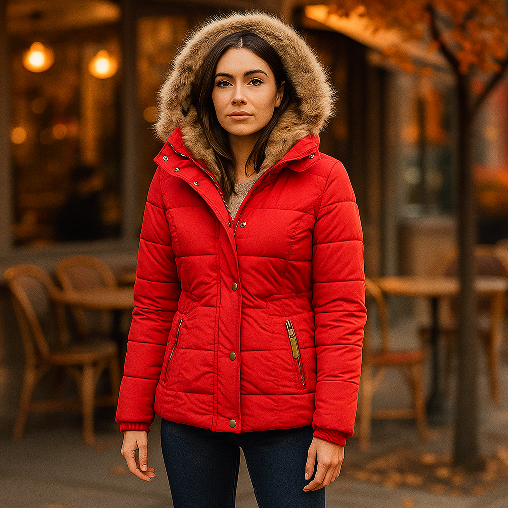 Parisfemme - Veste d'hiver féminine THE MIRANDA - Chaude Élégante