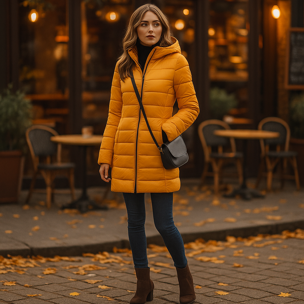 Parisfemme - Veste d'hiver en duvet femme - Capuche