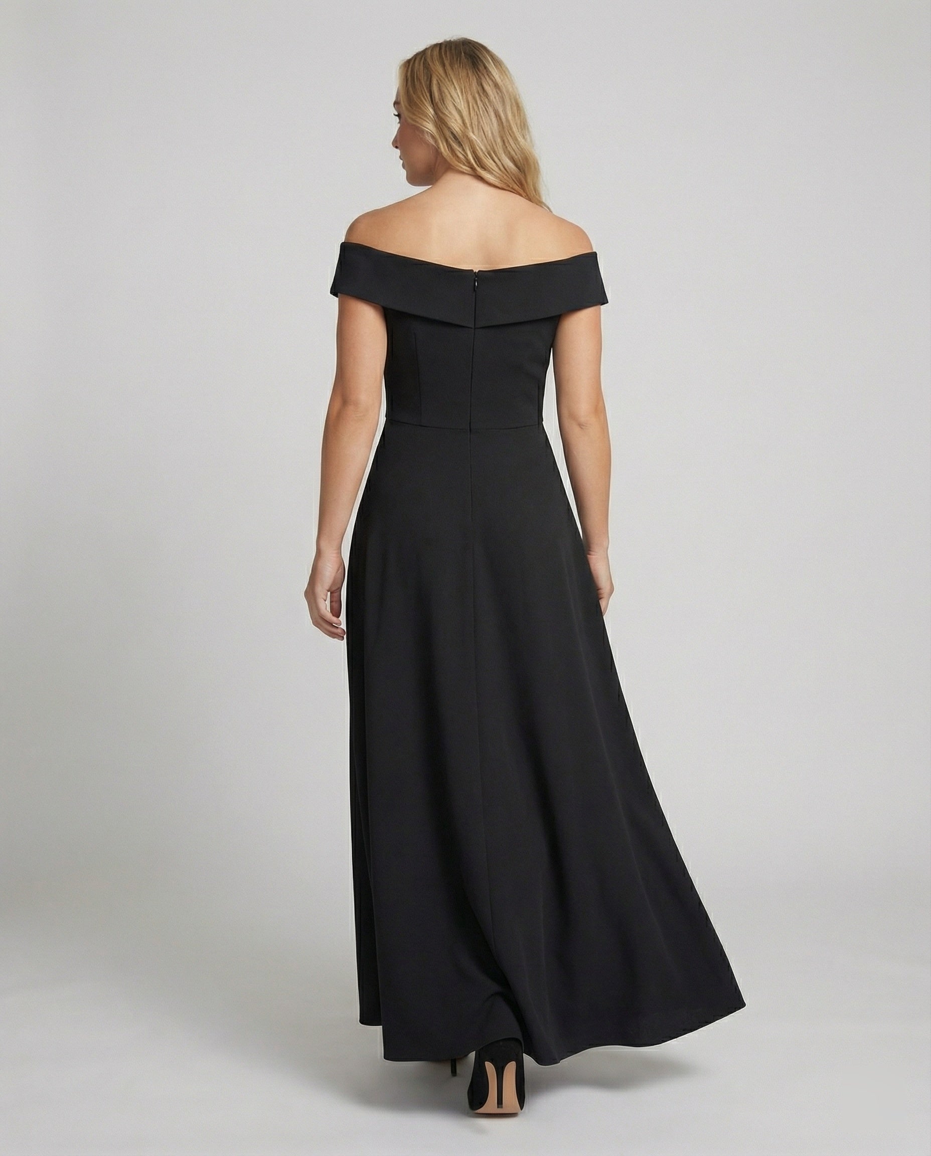Robe de Soirée Longue | Épaules Dénudées, Coupe Élégante | Style Cérémonie
