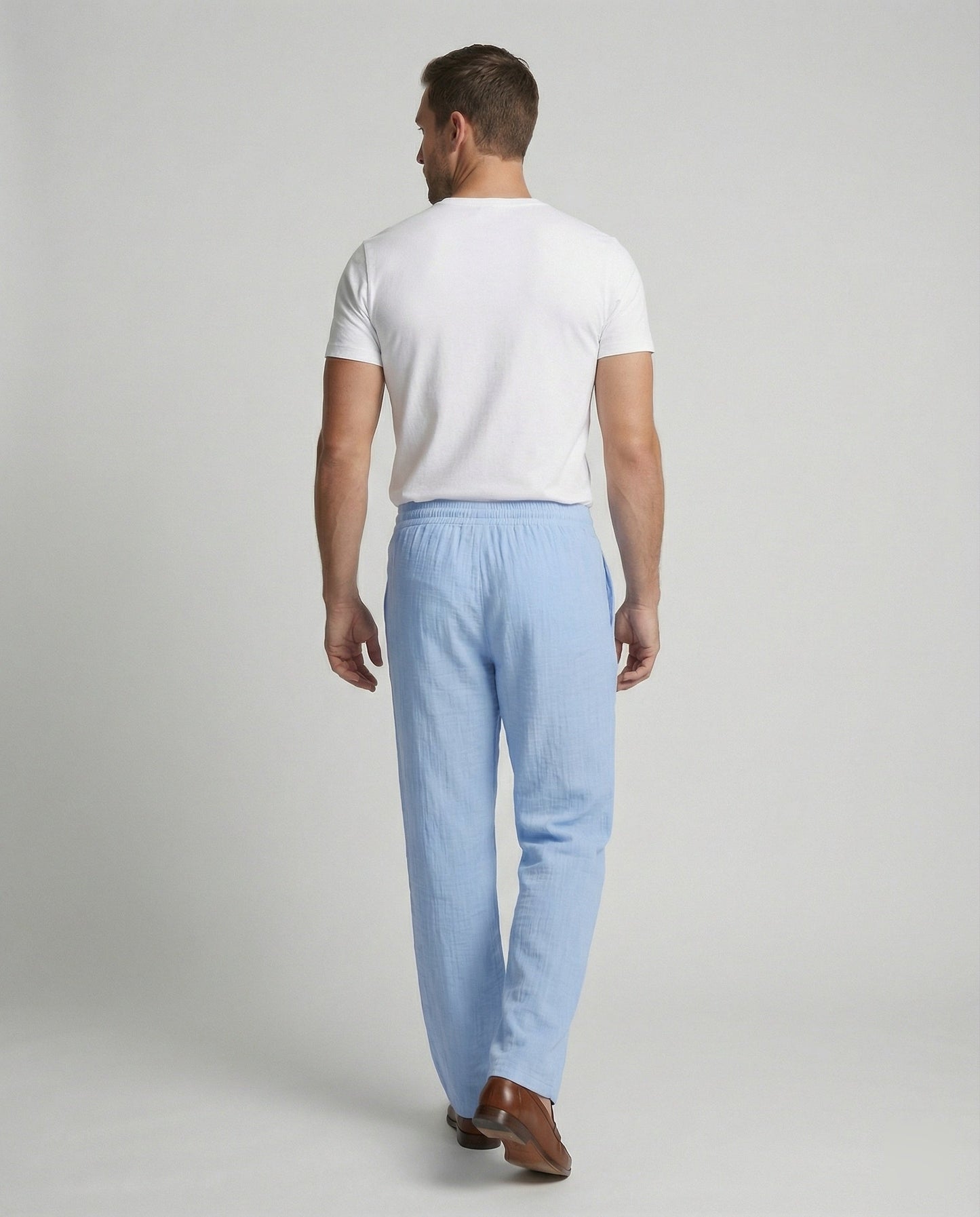 Pantalon lin homme | Coupe ample, mélange lin | 7 coloris