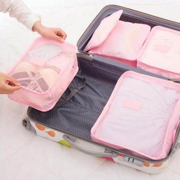Cubes d'emballage de valise | Sacs de rangement économes en espace à commander