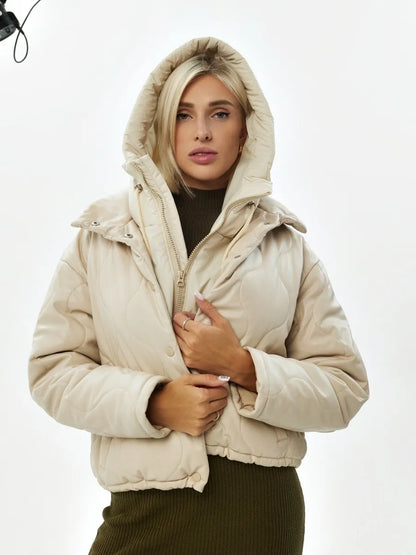 Écharpe à capuche zippée femme hiver taille unique disponible en plusieurs coloris