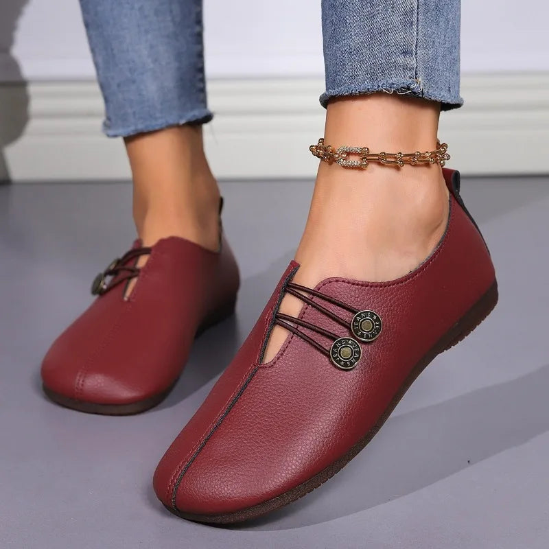 Chaussures Cuir Barefoot Design SERRA™️ - Confort - Élégance-Chaussures-PARIS FEMME