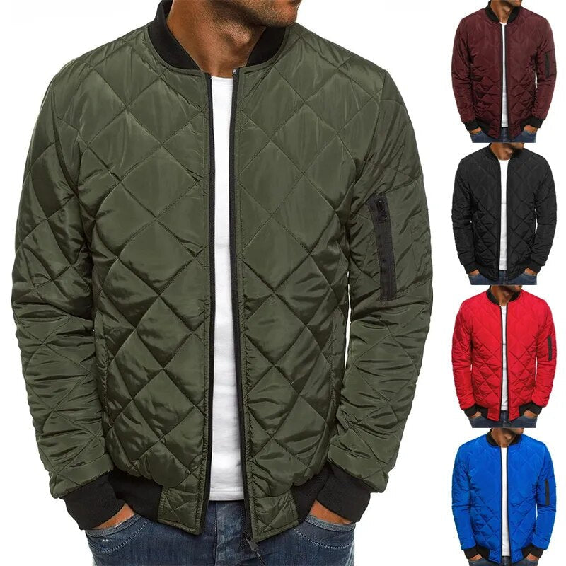 Hommes Veste Bomber Coton Classique
