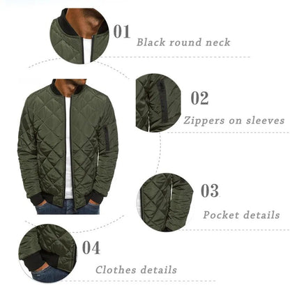 Hommes Veste Bomber Coton Classique