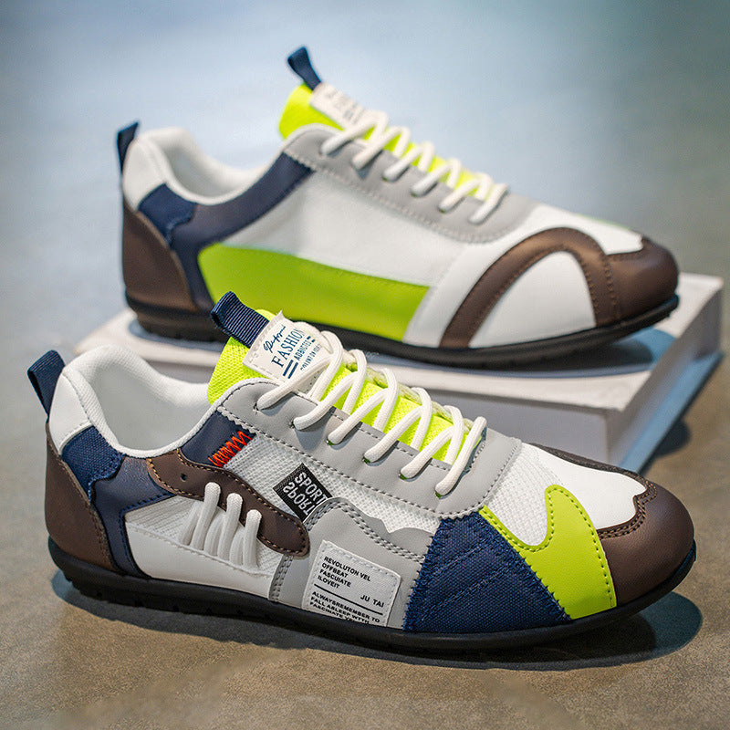 Baskets Racer | Cuir Multicouleur, Légères | Amorti Flexible