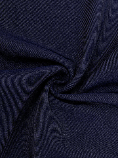 Combinaison en denim | Jambes larges, manches longues, col montant