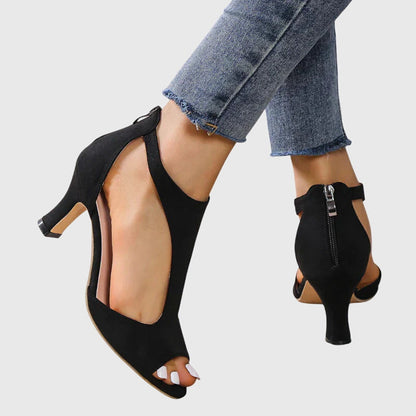 Chaussures de danse latine femme | Talons élégants, Rose et Noir