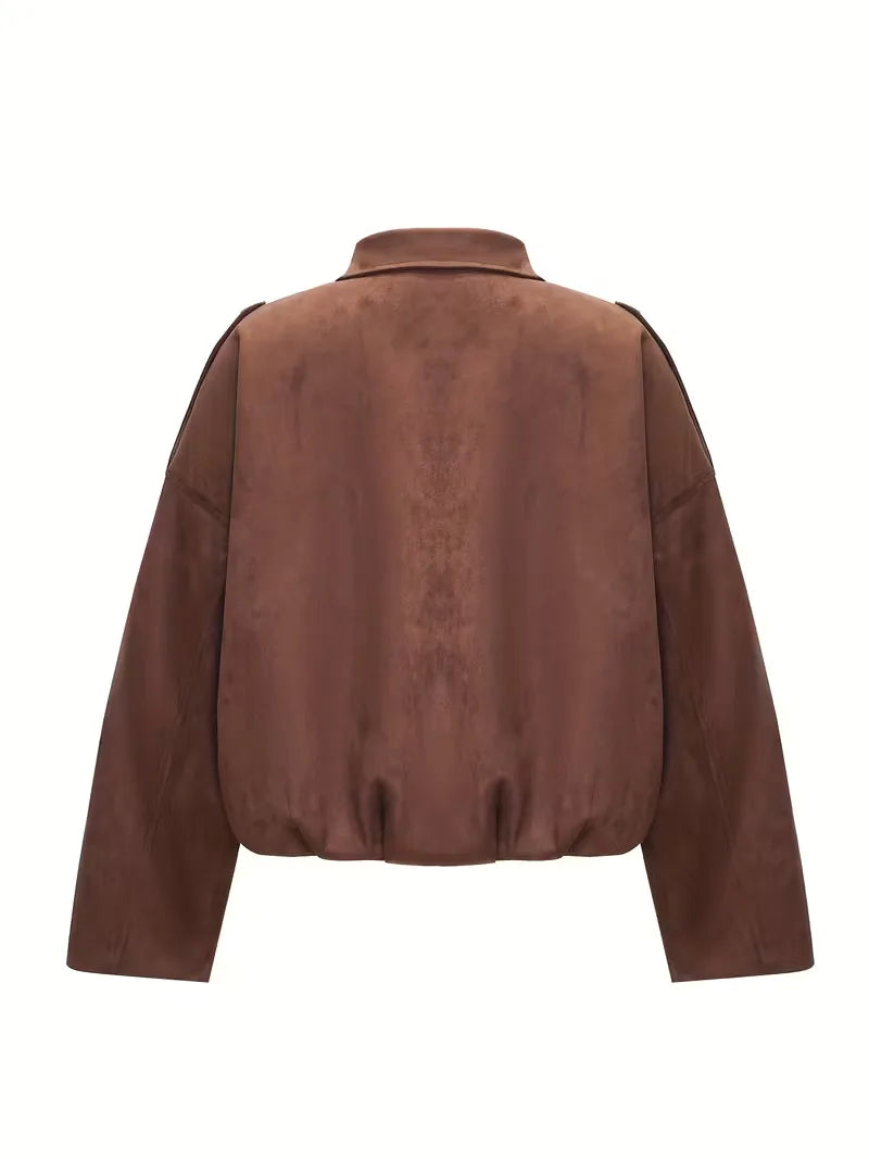 Veste en cuir souple femme | Oversized, Style motard
