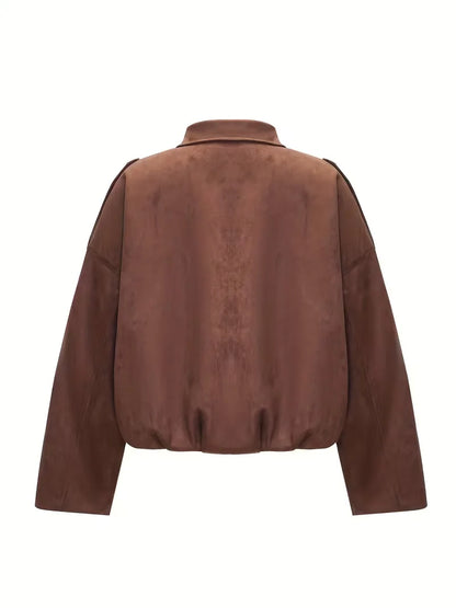 Veste en cuir souple femme | Oversized, Style motard