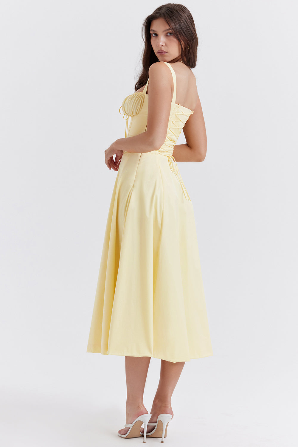 Robe Bustier Femme | Taille Cintrée, Imprimé Floral | Coupe Évasée