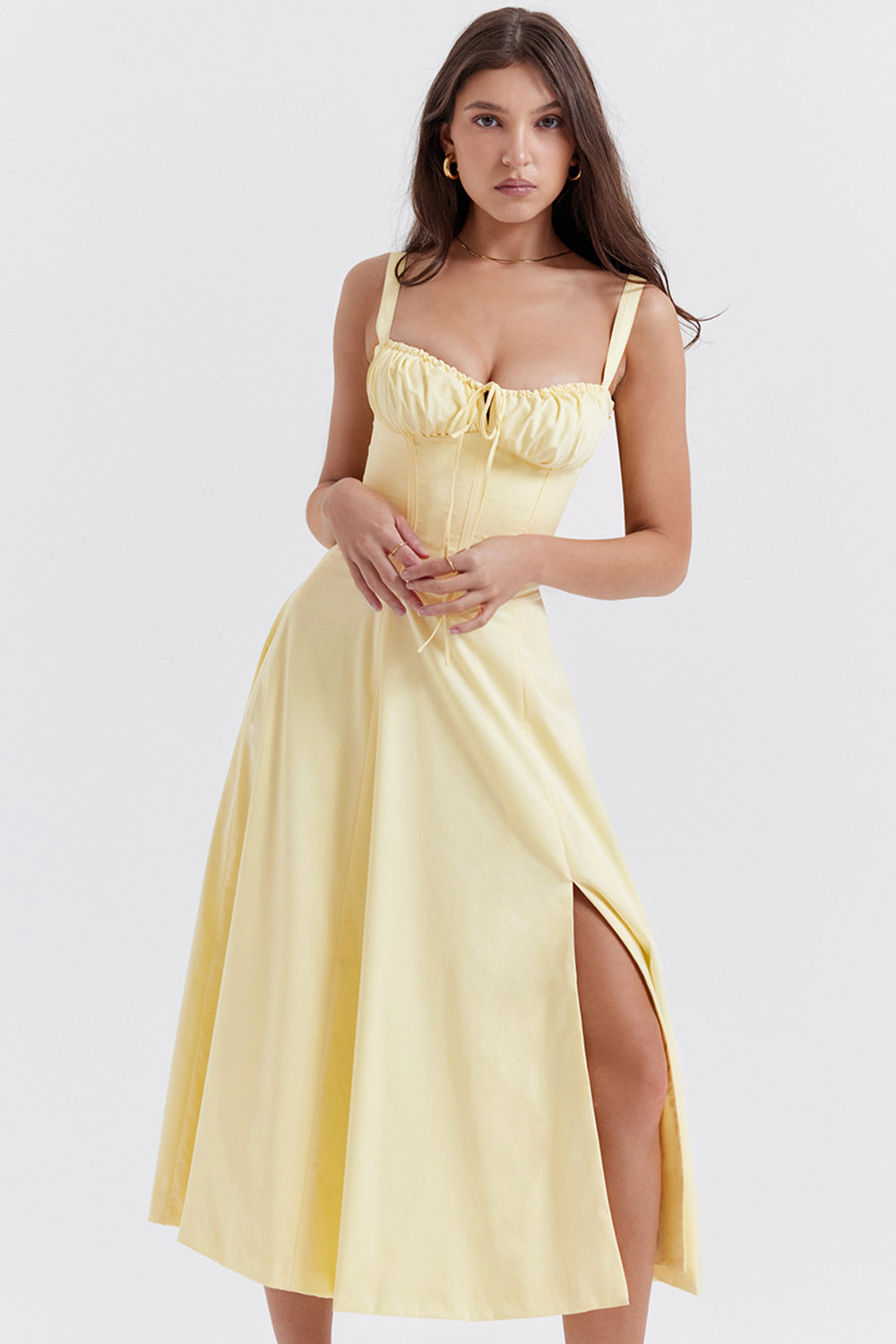 Robe Bustier Femme | Taille Cintrée, Imprimé Floral | Coupe Évasée