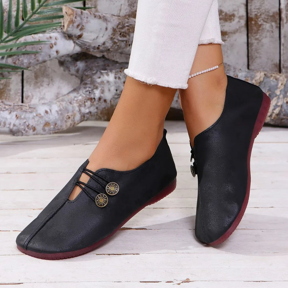 Chaussures Cuir Barefoot Design SERRA™️ - Confort - Élégance-Chaussures-PARIS FEMME