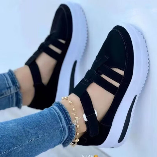Sandale orthopédique style basket à semelle plateforme pour femme-CHAUSSURES ORTHOPÉDIQUES-PARIS FEMME