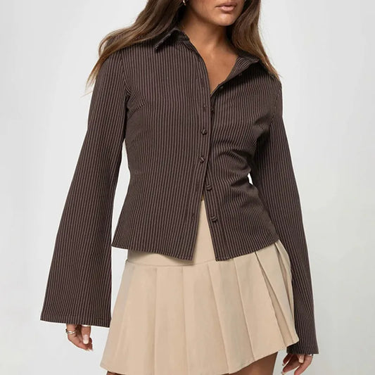 Élégante Blouse Rétro - Mode Femme - Chic Style-Chemisier-PARIS FEMME