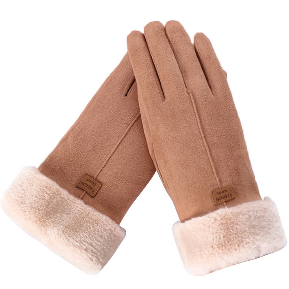 Gants hiver femme maille tactile | Imperméables isolés thermiques